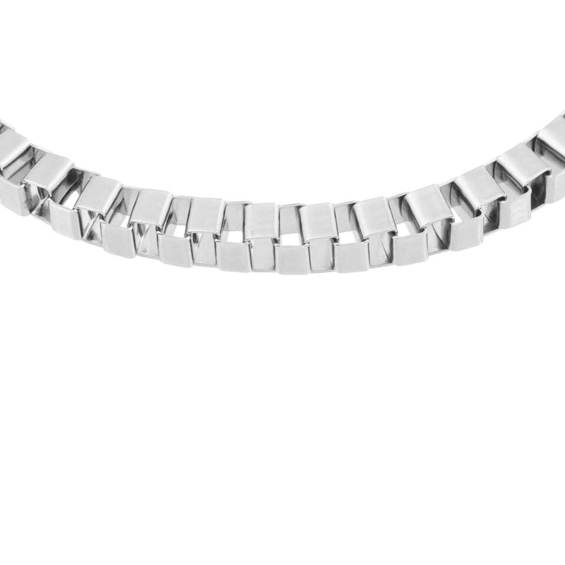 BOX CHAIN BRACELET SILVER