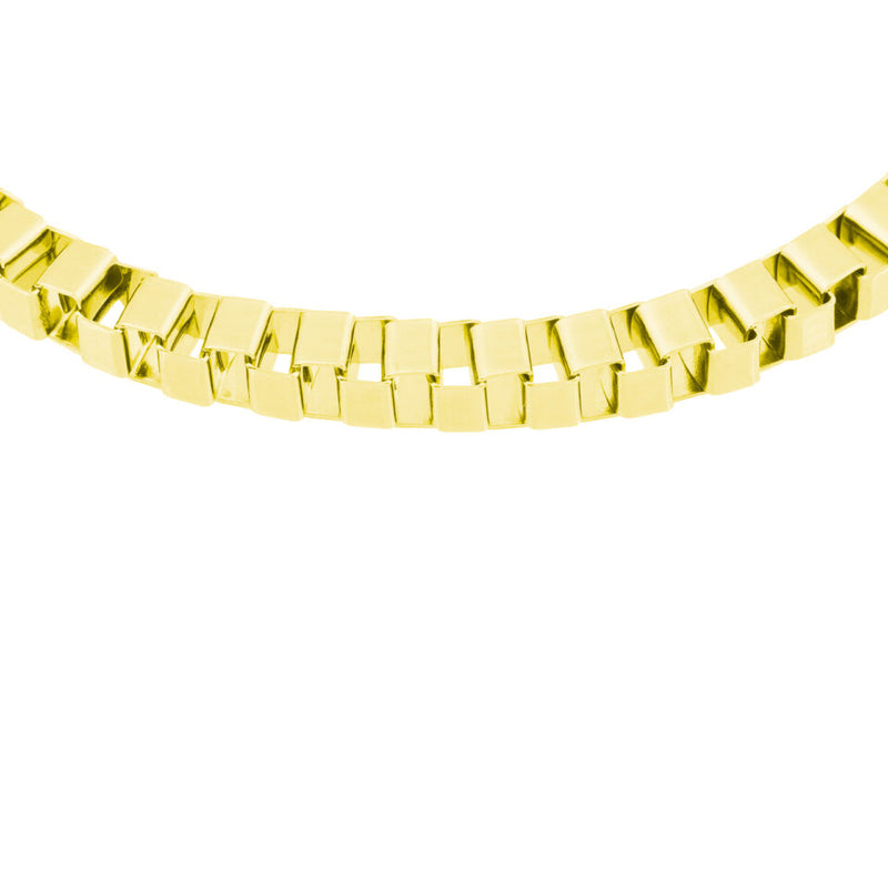 BOX CHAIN BRACELET GOLD PLATED