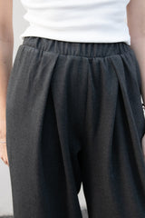 Hose Wide Leg Dark Grey