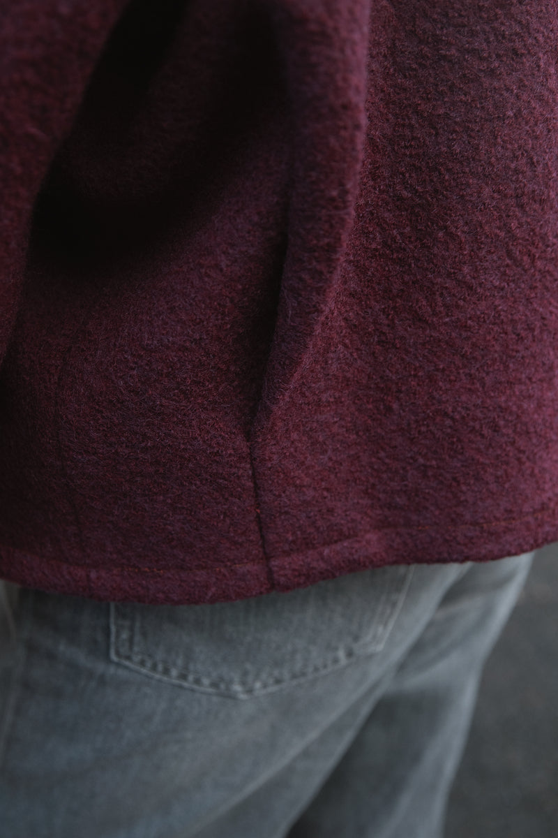 Jacke aus Wolle Burgundy
