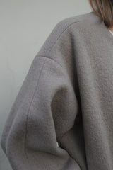 Jacke aus Wolle Sand