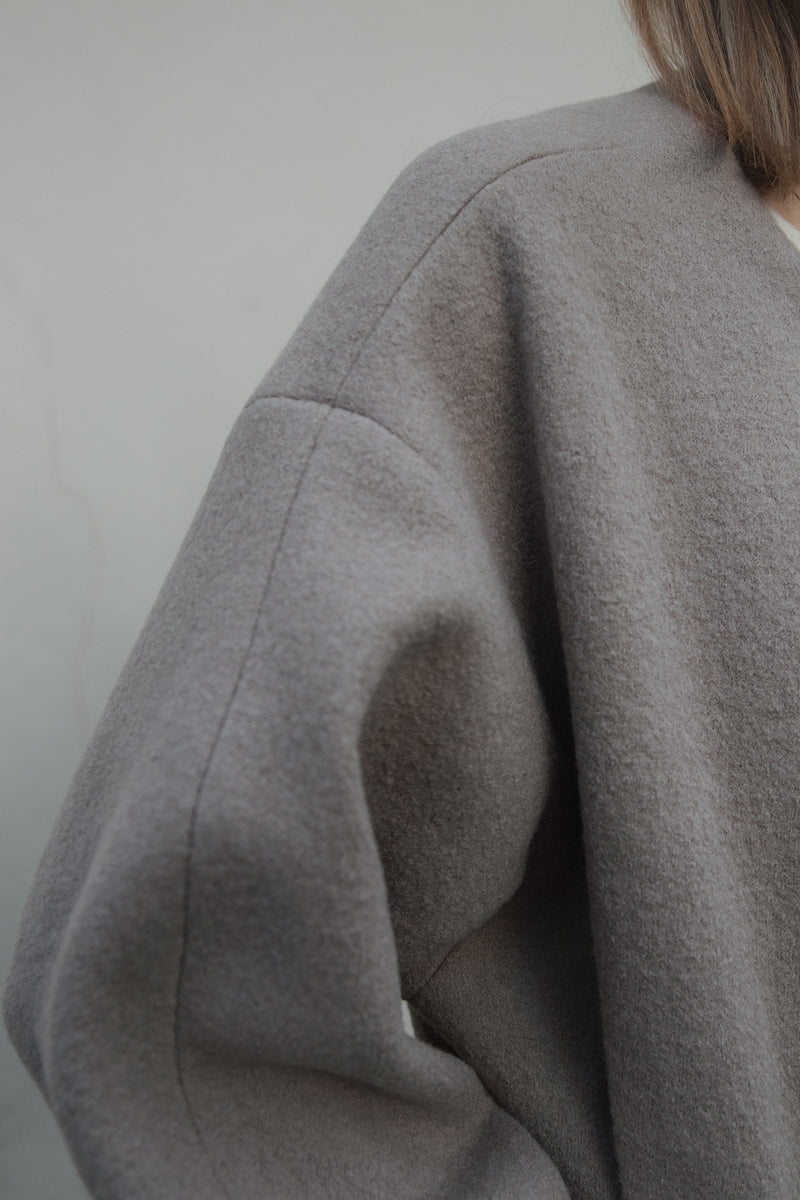 Jacke aus Wolle Sand