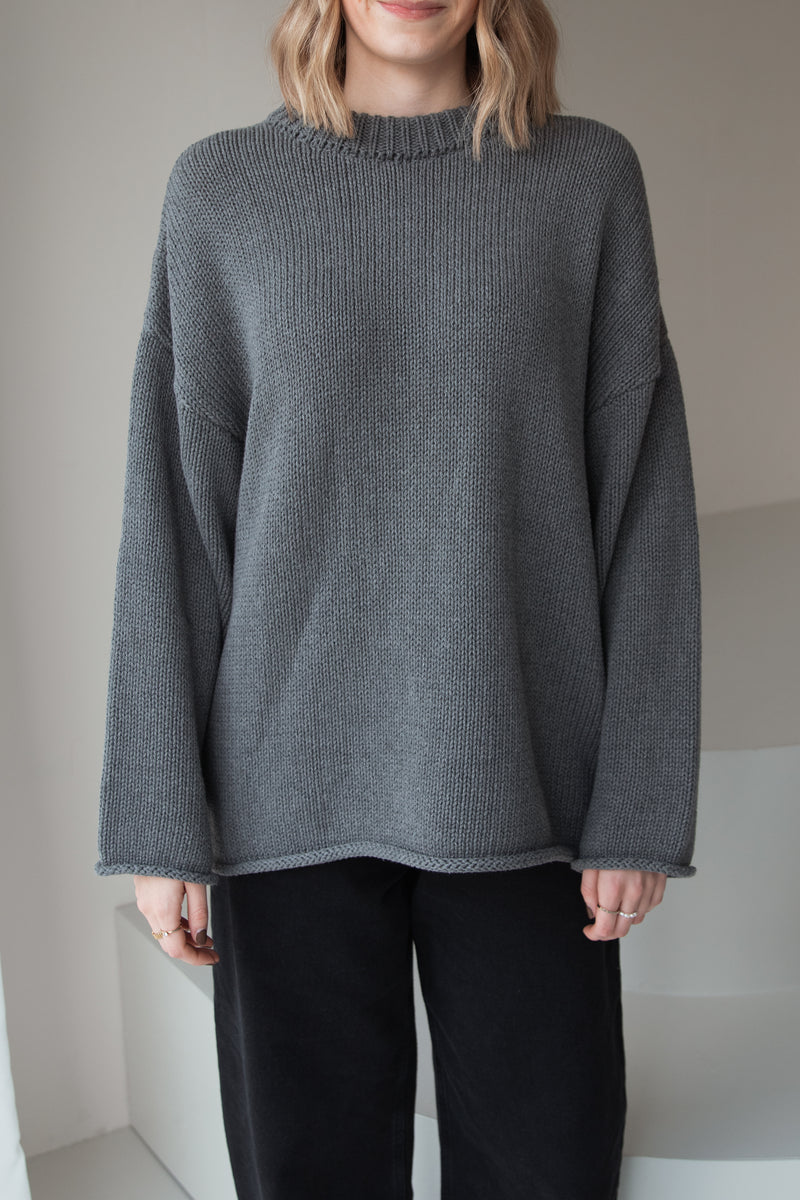 Strickpullover Grey-Melange