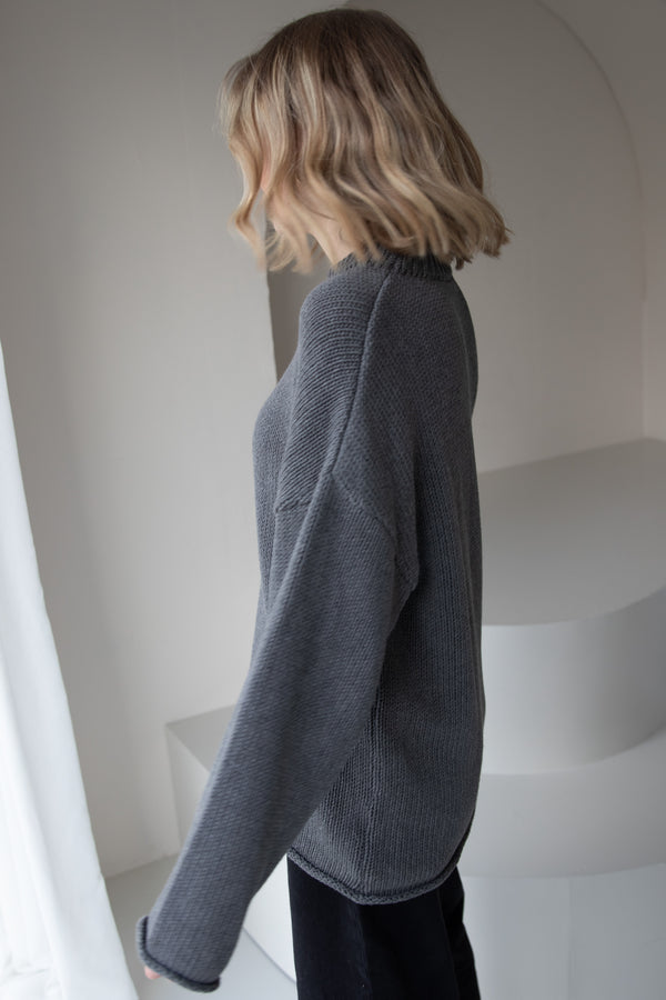 Strickpullover Grey-Melange