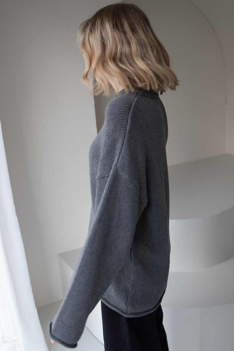 Strickpullover Grey-Melange