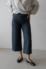 Jeans Culotte Dark Grey