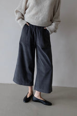 Cord-Culotte Dark Grey