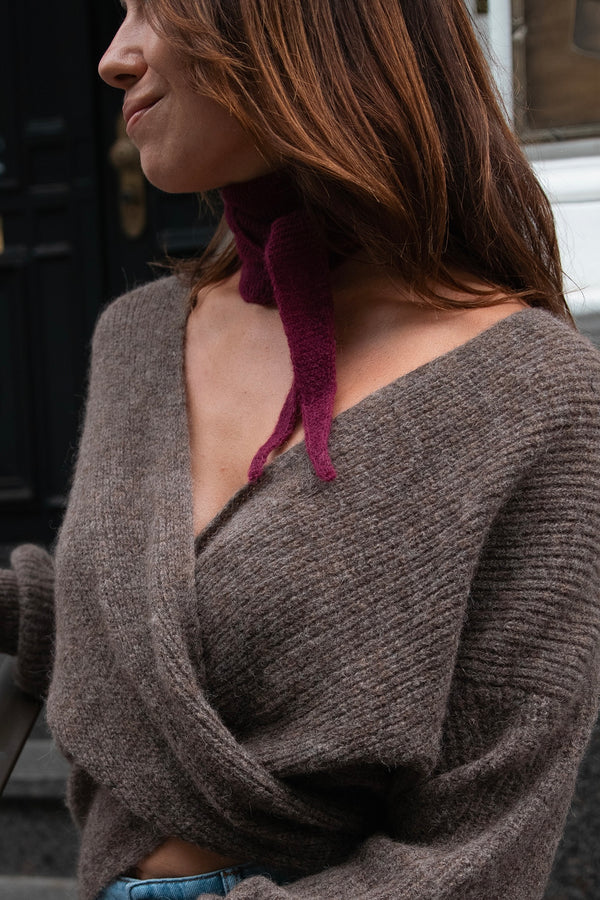 Mini Scarf Burgundy