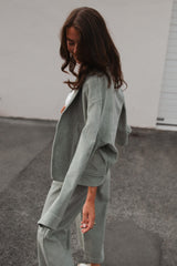 Cordjacke Faded Green