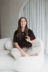 Cropped Shirt in White Terry Cloth