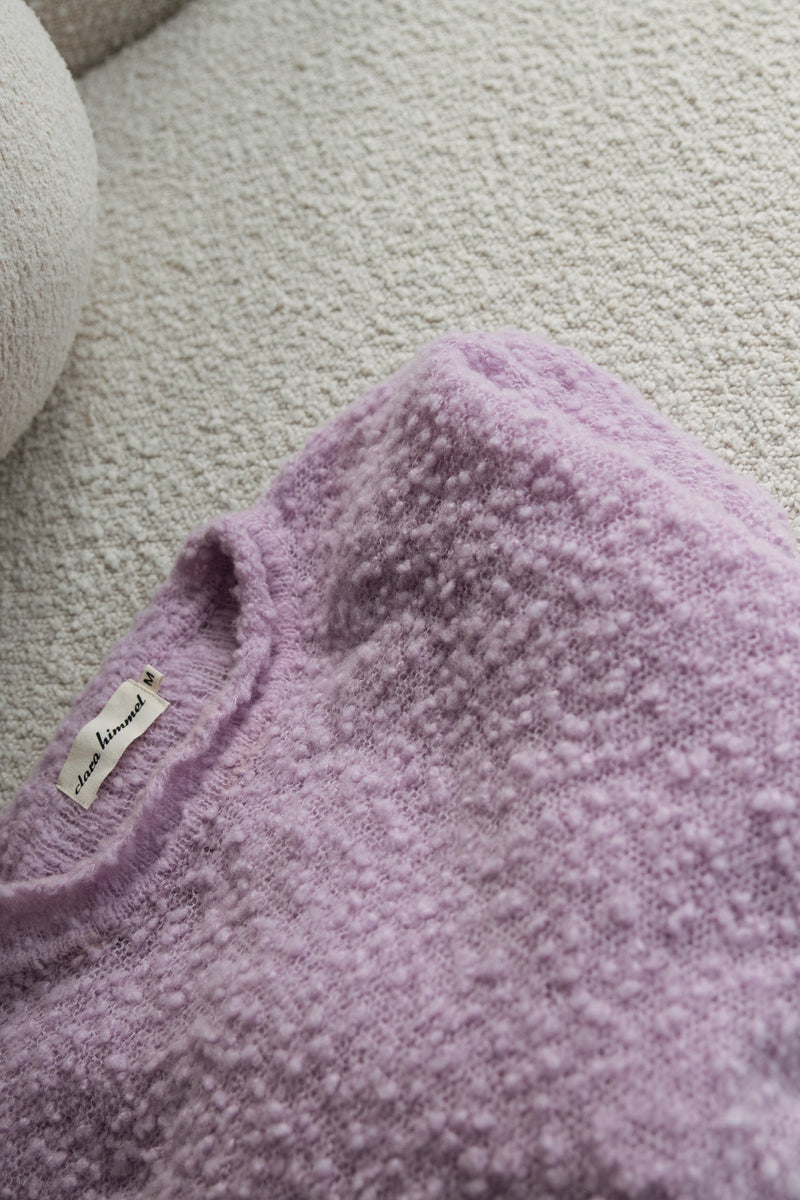 Strickpullover Bubble aus Wollmix Lilac