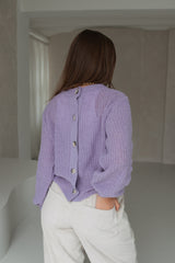 Lavender wool cardigan