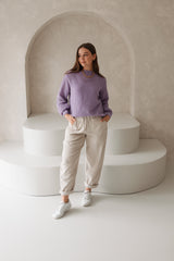 Lavender wool cardigan
