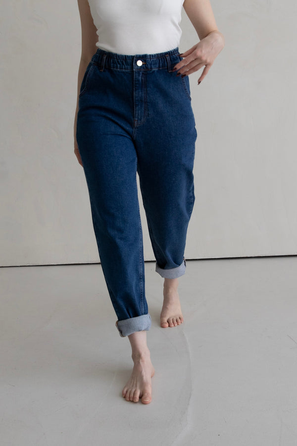Mom-Jeans Indigo