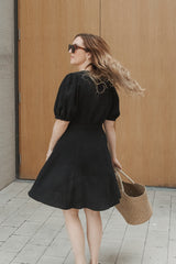 Kleid mit Schleife Black