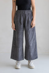 Cord-Culotte Dark Grey
