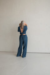 Bolero aus Lyocell Indigo