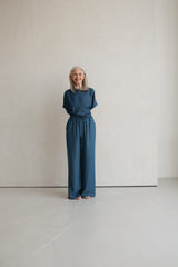 Bolero aus Lyocell Indigo