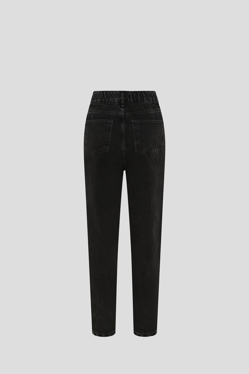 Mom-Jeans Ash-Black ELANI