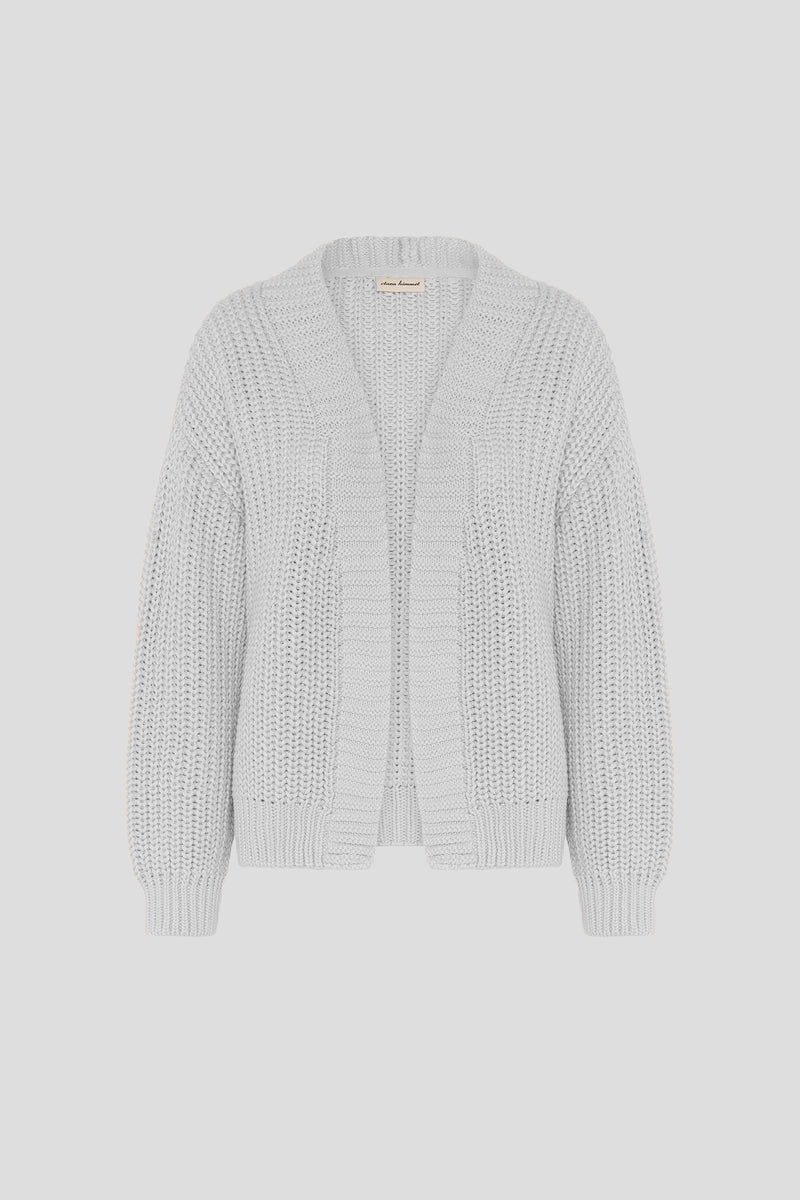 Strickjacke Light Grey