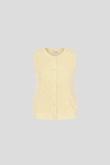 Strickweste Butter Yellow