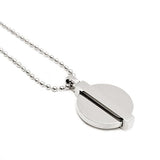 MINIMAL COIN NECKLACE SILVER