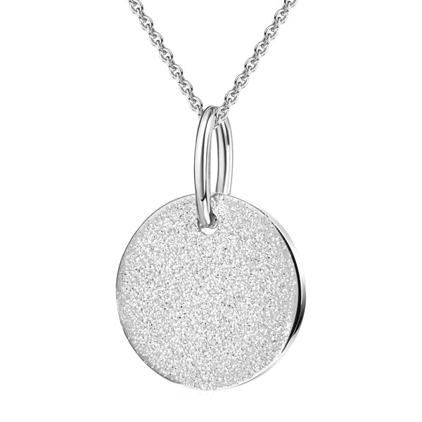 Necklace with Pendant Silver GLITTER