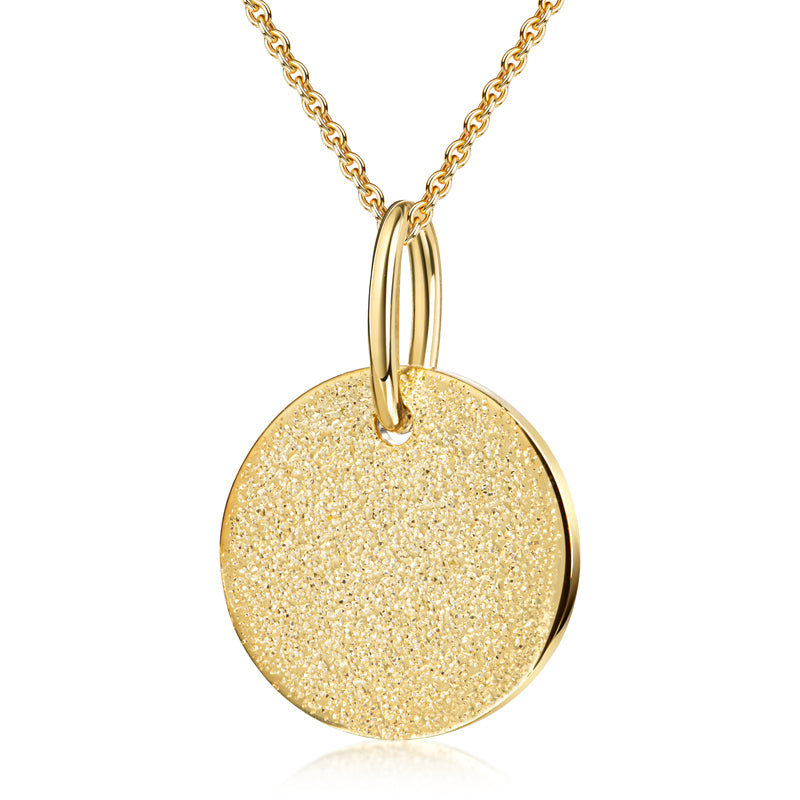 Necklace with Pendant Gold GLITTER