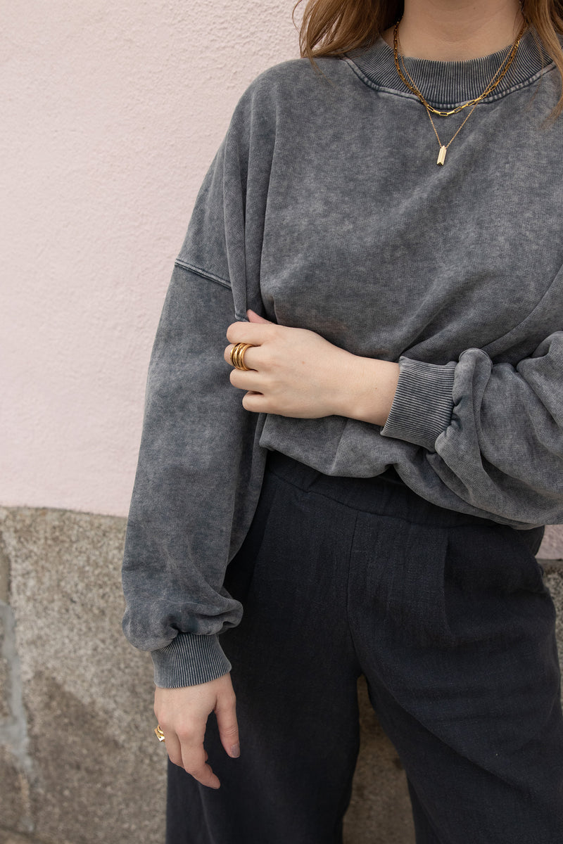 Sweater Faded-Black MALI