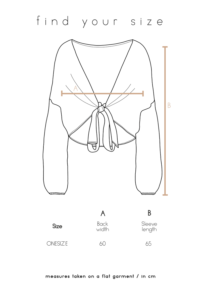 Wickelbluse Sand DYLON