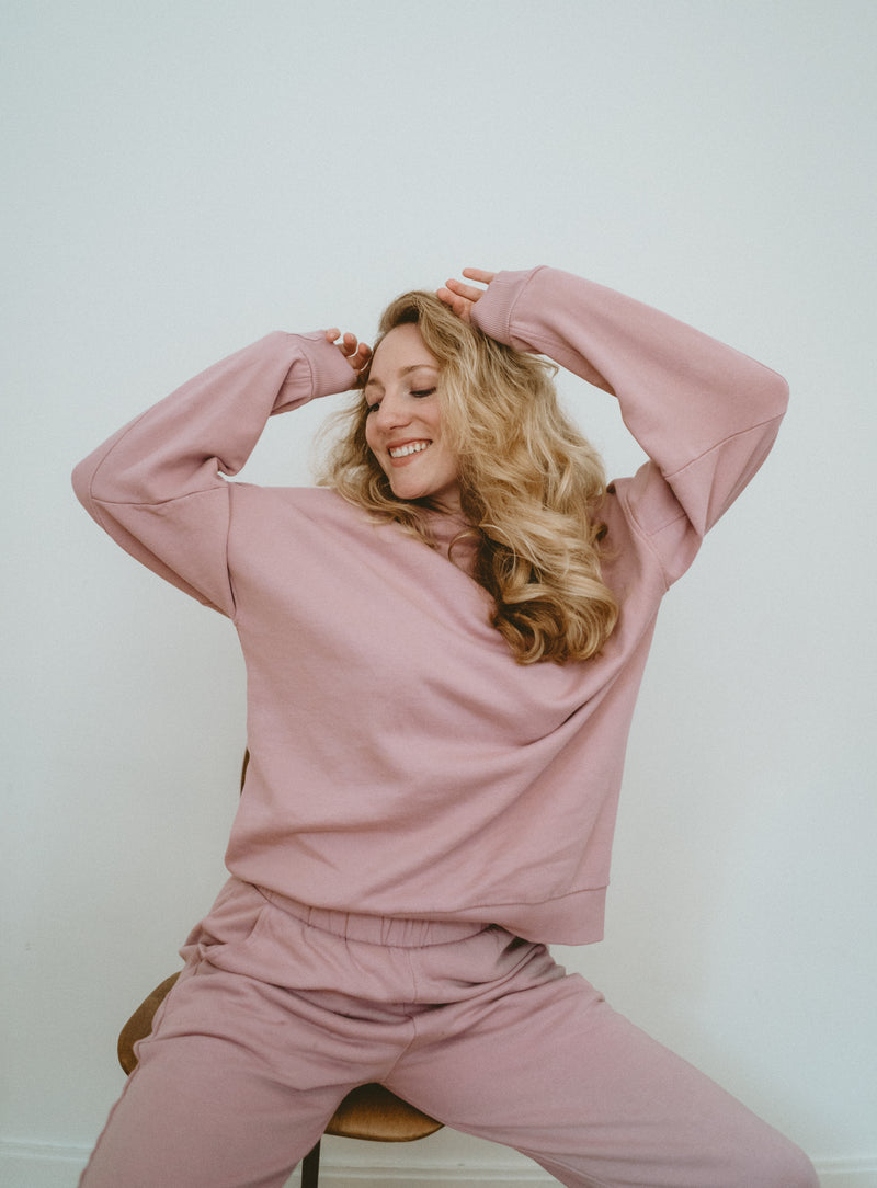 Hoodie Soft Rose HEIDI