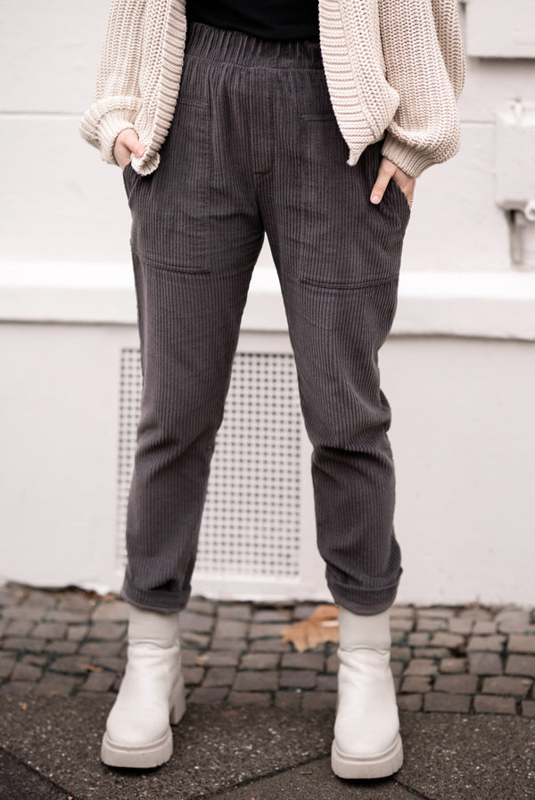 Corduroy Pants Grey AMARI