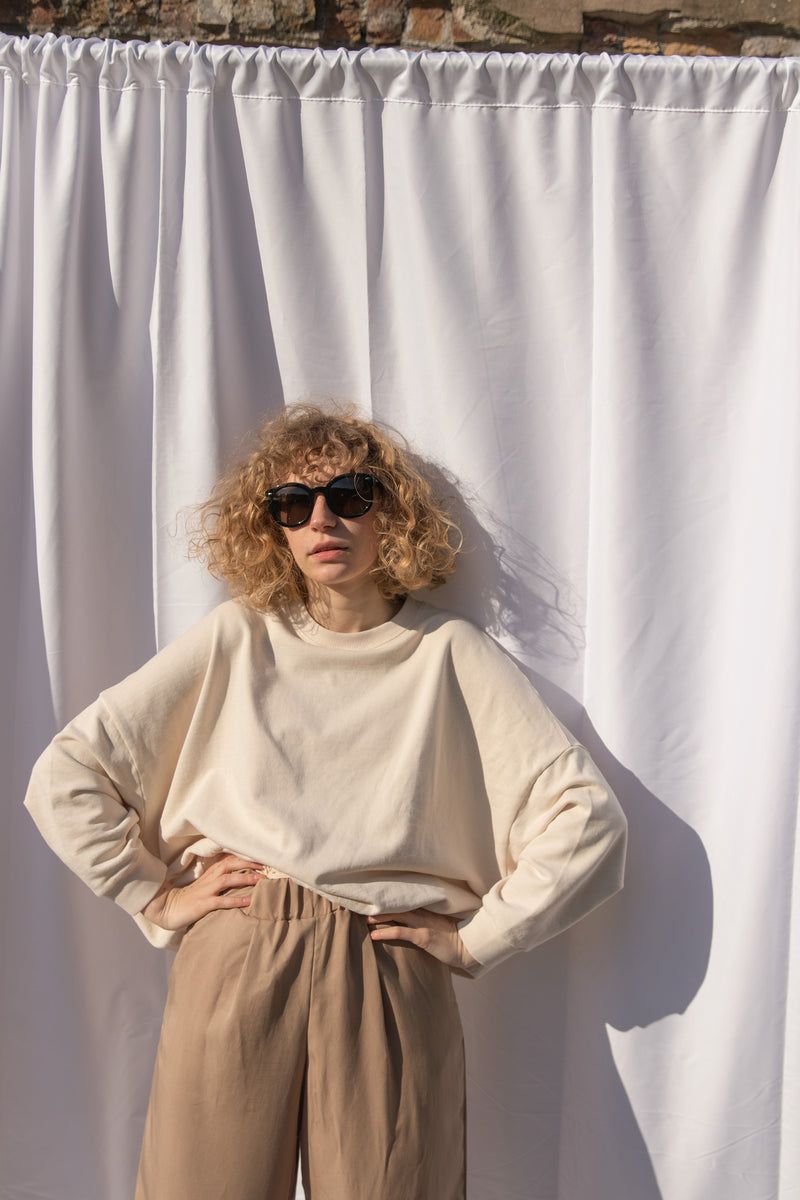 Sweatshirt White Sand BLANCA