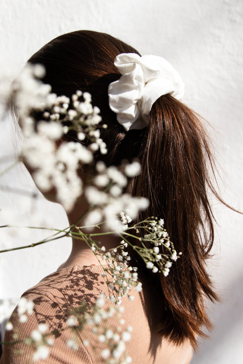 Scrunchie Weiß