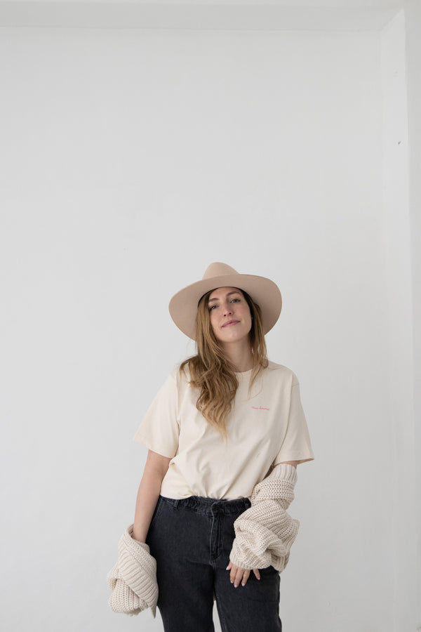 Oversize T-Shirt Ivory LOVE