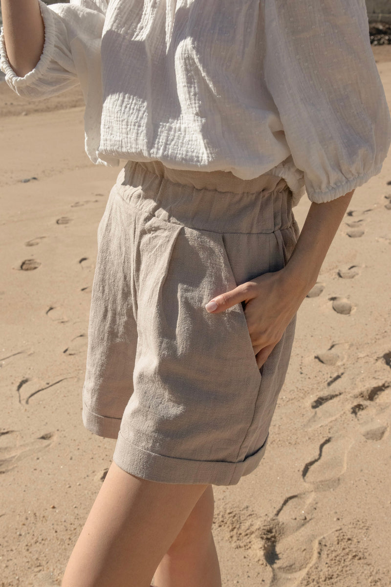 Shorts aus Leinen Sand MAUI
