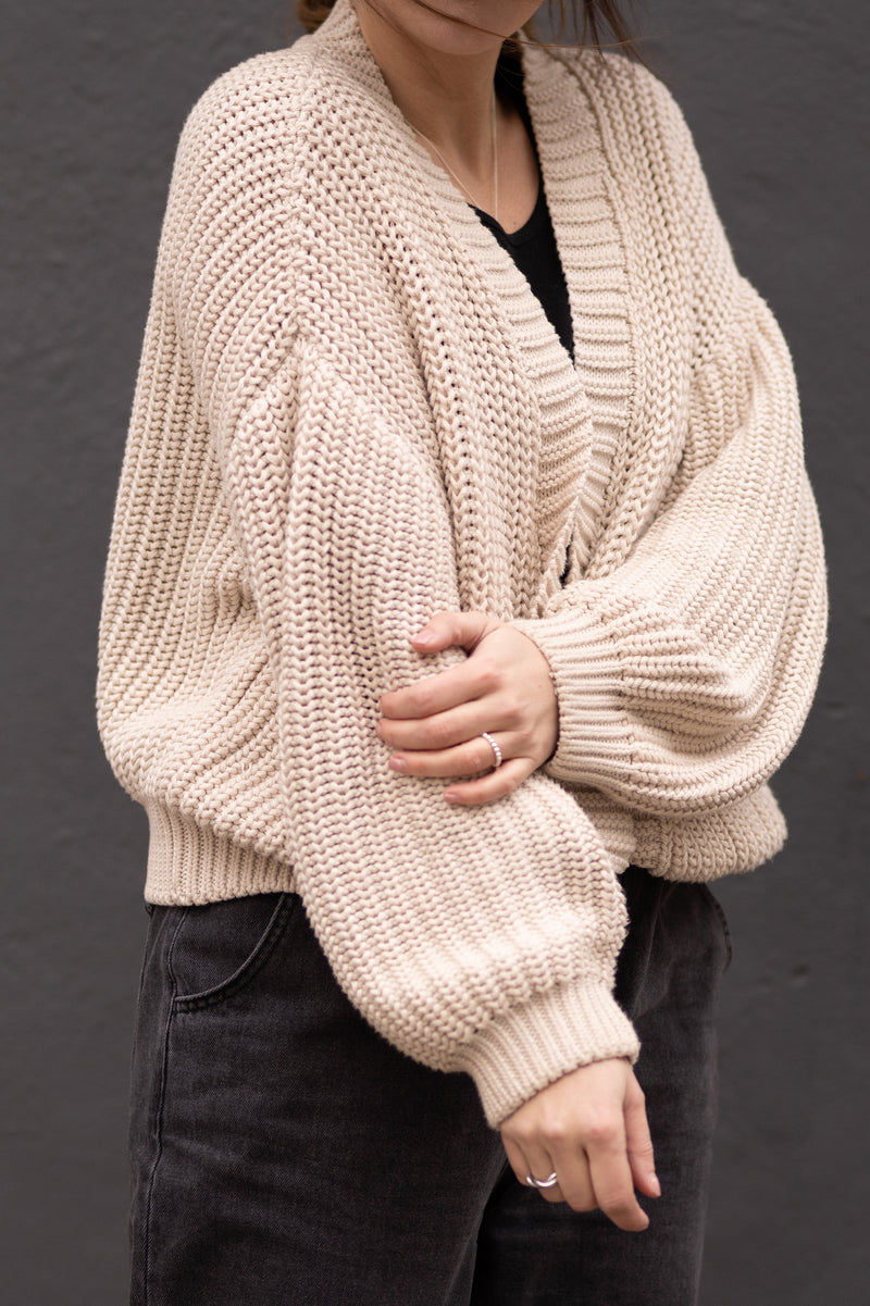 Strickjacke Cream