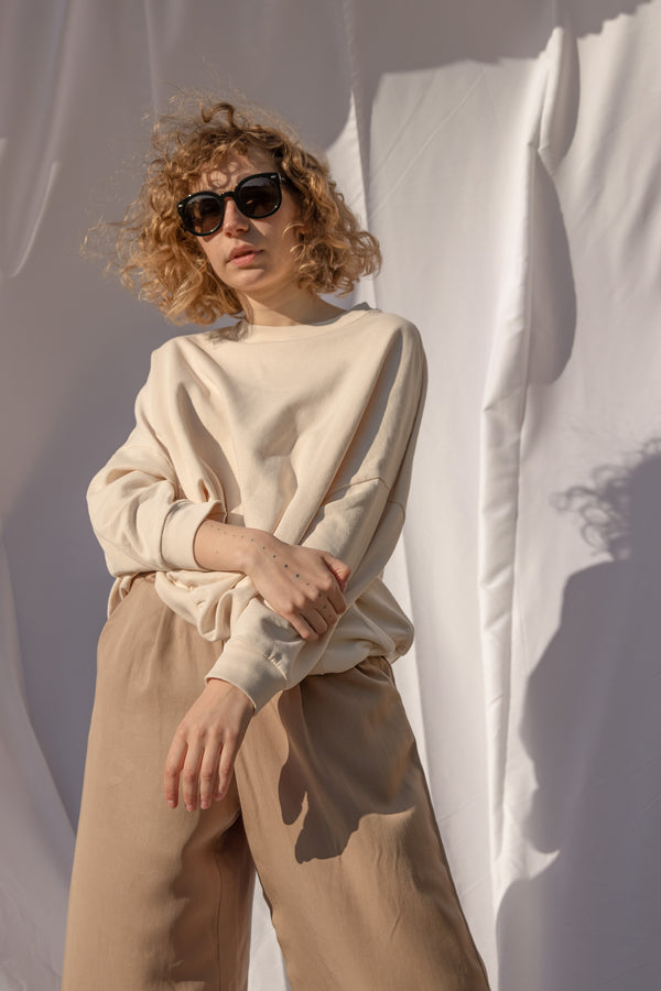 Sweatshirt White Sand BLANCA