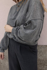 Sweater Faded Black MALI