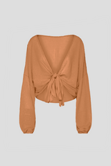Wrap Blouse Tabacco DYLON