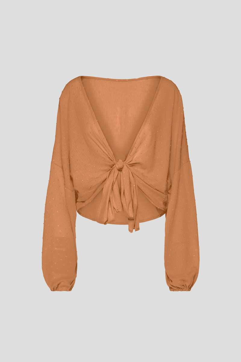 Wrap Blouse Tabacco DYLON