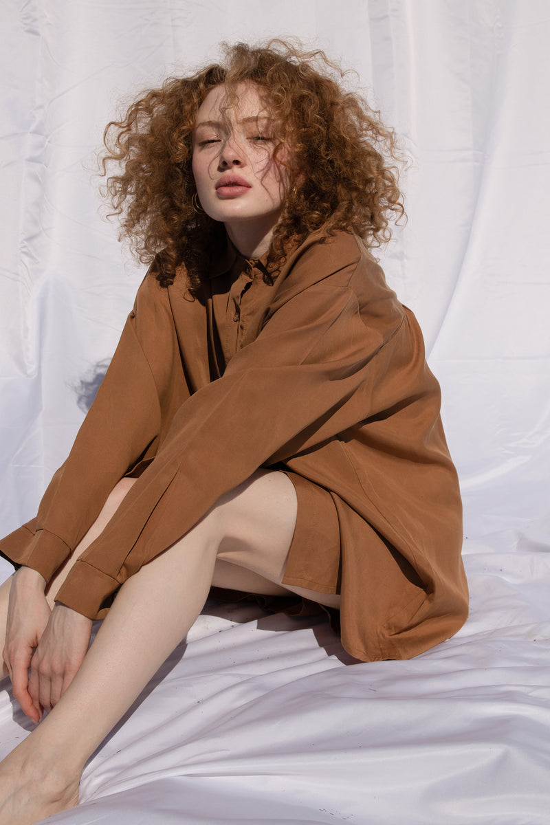 Hemdkleid Tabacco PABLO