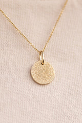 Necklace with Pendant Gold GLITTER