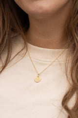 Necklace with Pendant Gold GLITTER
