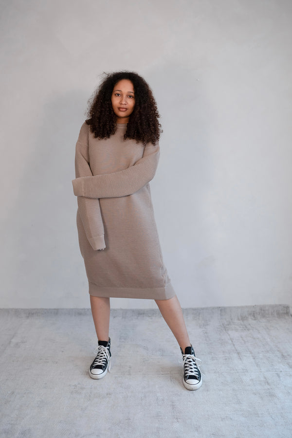 Knit-Dress Beige OTTO