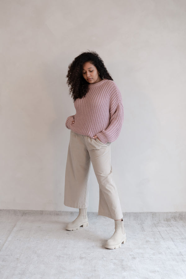 Chunky Knit Lilac ALVA
