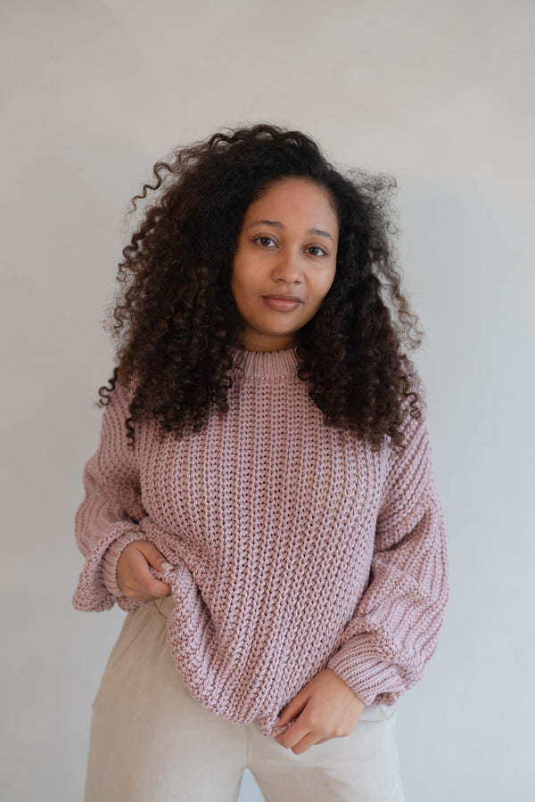 Chunky Knit Lilac ALVA