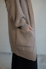 Strickmantel Sand PAULA