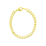 BOX CHAIN BRACELET GOLD PLATED