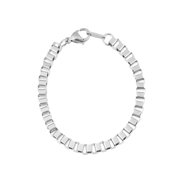 BOX CHAIN BRACELET SILVER